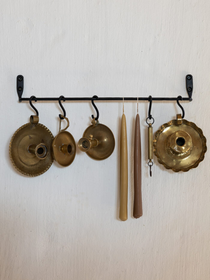 Forged metal hanging rail