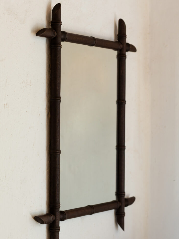 Faux Bamboo mirror